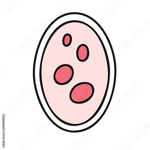 Flat design smiley face icon