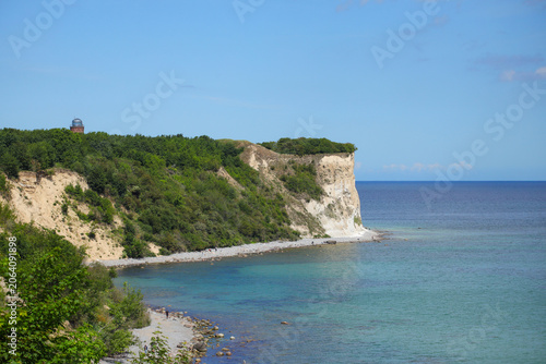 View of the cliffs at Cape Arkona and the Baltic Sea, Island of Rügen, Mecklenburg-Western Pomerania – Germany