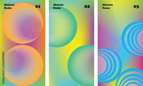 Soft gradient spheres floating on a colorful abstract canvas perfect for serene website headers and branding