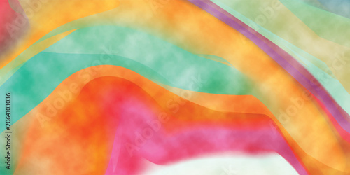 Konstfotografi An abstract colorful watercolor background with a vintage grunge texture featuri