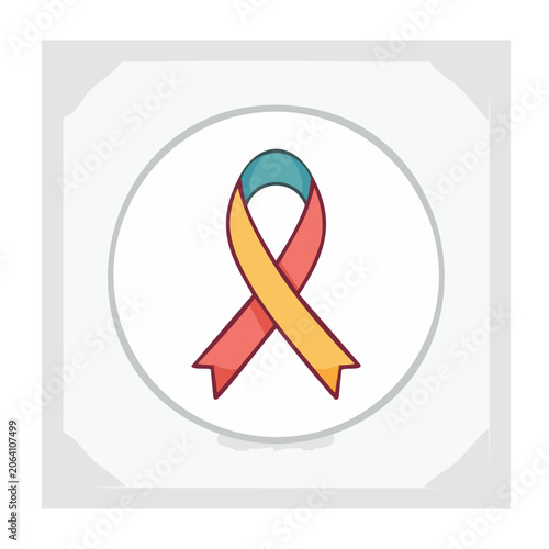 Colorful Awareness Ribbon Icon