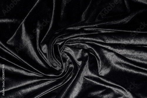 Obraz na plátně Black velvet surface metallic sheen texture background