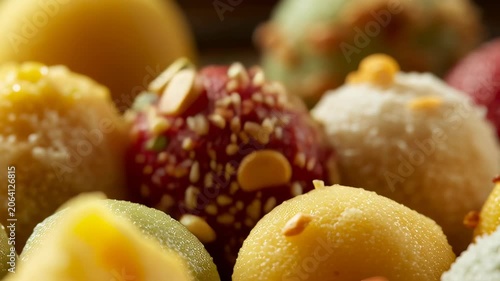 Assorted Indian Traditional Sweets Platter for Festive Religious Ceremony