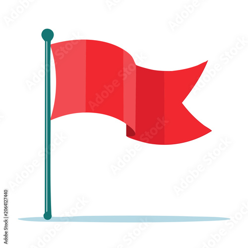 Flat vector thermometer icon