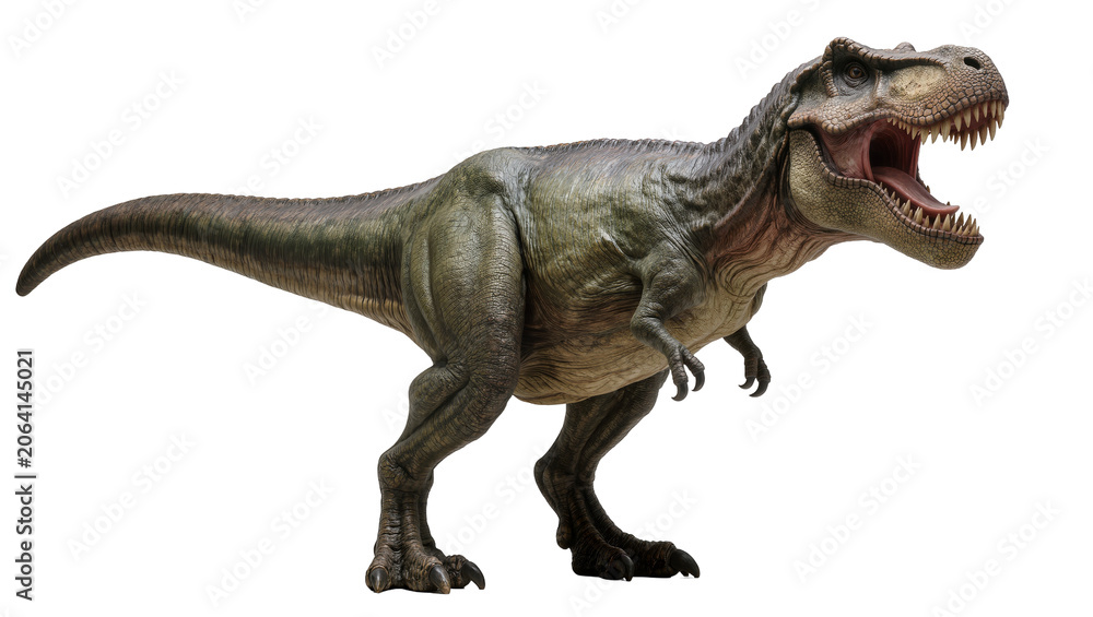 Fototapeta premium Tyrannosaurus Rex dinosaur roaring with mouth open