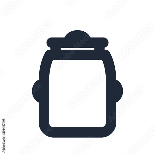 Canvastavla Milk churn line icon, agriculture outline symbol