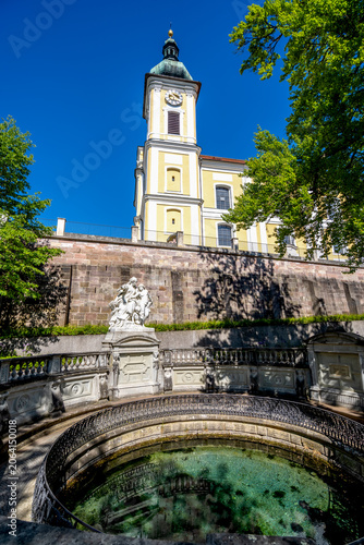 Donauquelle, Altstadt, Donaueschingen, Baden Württemberg, Deutschland 