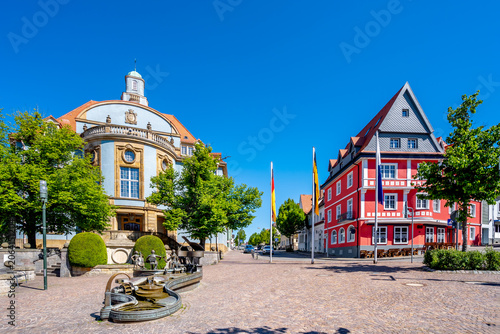 Rathaus, Altstadt, Donaueschingen, Baden Württemberg, Deutschland 