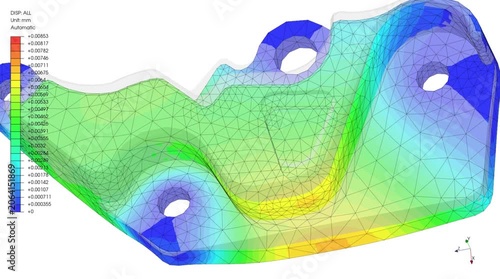 Mechanic simulation engineering - Stress and breakpoint analysis of Mechanical part under force and moment conditions