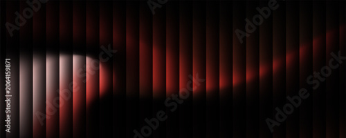 PrintAbstract background of shiny red liquid gradient with striped effect. Wavy striped glass refraction.