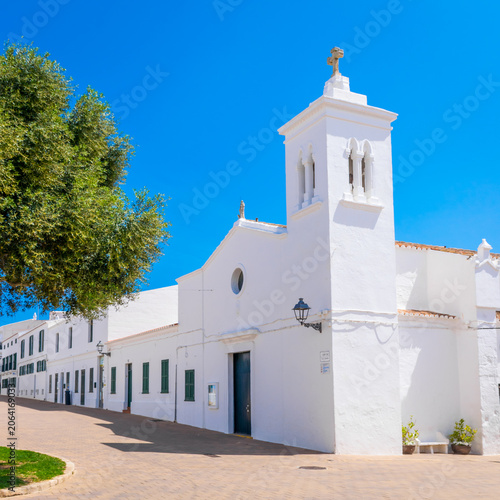 Photos The picturesque, whitewashed Church of Sant Antoni Abad, featuring a historic ce