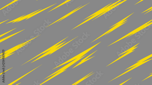 Canvas Print Abstract gray background with bold yellow diagonal streaks texture
