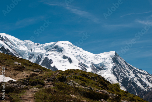 Photos Crevassed Alpine Ice and Snow Below Mont Blanc