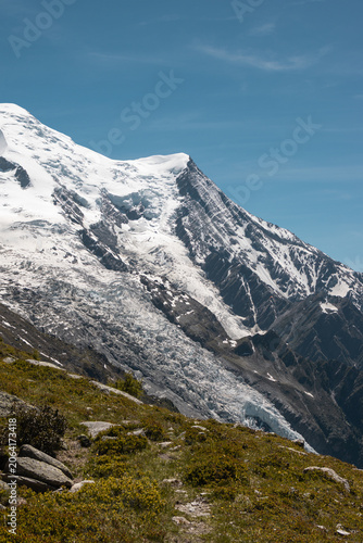 Fotografie Snowy Glacier Detail in the French Alps