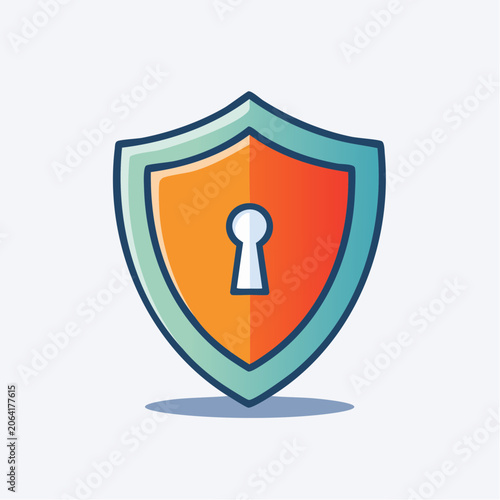 Shield with Keyhole Icon
