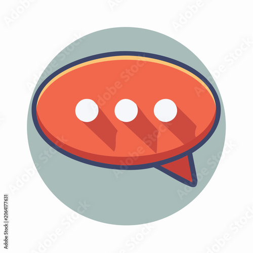 Speech bubble icon with ellipsis