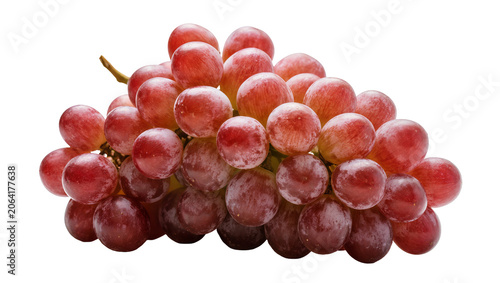 Foto Red globe grapes cluster with stem