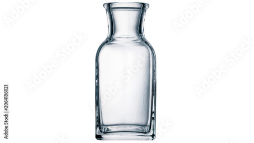 Tableau sur toile Clear glass small bottle with narrow neck