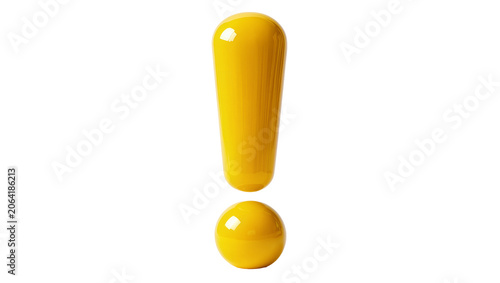 Valokuva Yellow Exclamation Mark Symbol