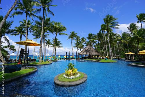 Resort pool, Boracay Island, Philippines 