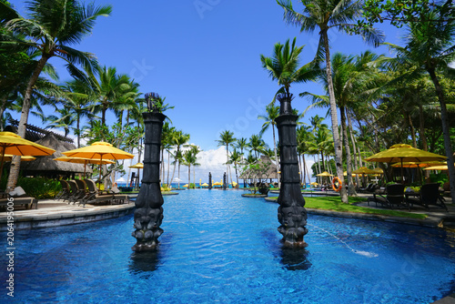 Resort pool, Boracay Island, Philippines 