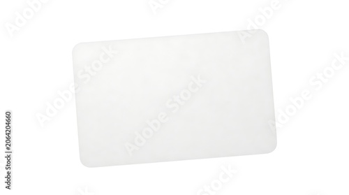 A plain white rectangular cutting board with rounded corners. It is clean and appears to be made of plastic or a similar material