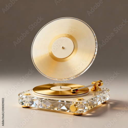 Luxe Floating Vinyl Player 3D Icon