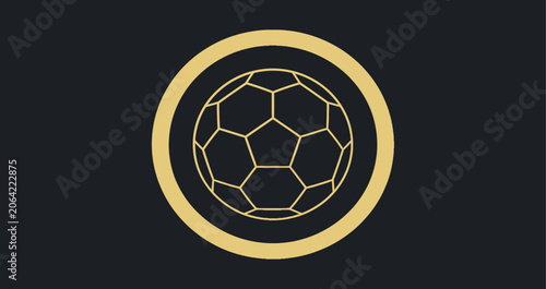 World football championship soccer ball gold emblem