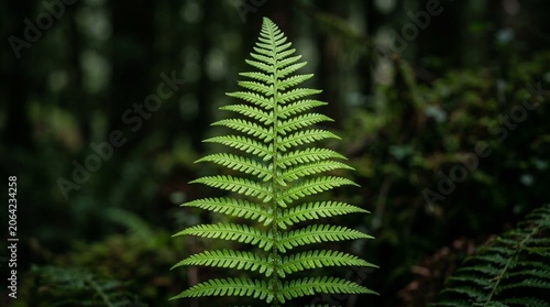  fern leaf in the forest