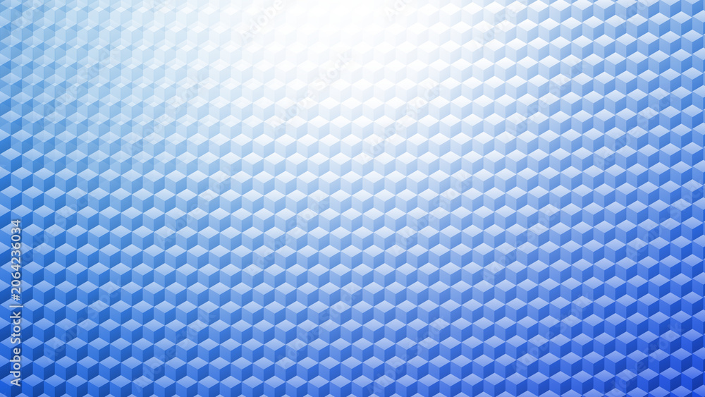 Fototapeta premium Abstract Blue Cube Pattern Representing Digital Innovation, Precision Structure, and Future Connectivity in Modern Design