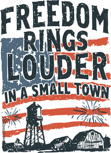 Photos Freedom Rings Louder in a Small Town PNG SVG