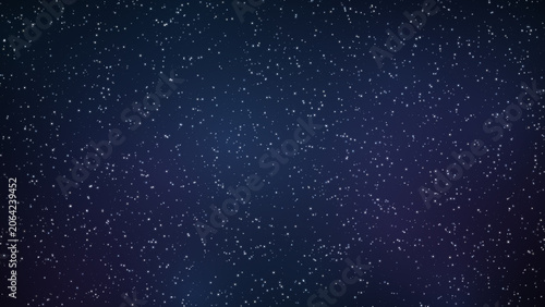 Abstract Dark Blue Night Sky Background with Infinite Glittering Stars Representing Cosmos and Universe Exploration