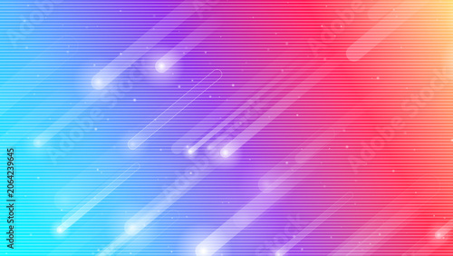 Futuristic Abstract Background Featuring Vibrant Glowing Diagonal Light Trails Representing Speed and Data Flow