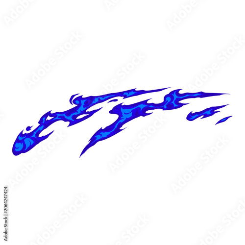 Blue Firework Element Decoration Illustration 