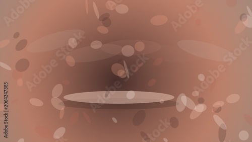 Abstract Bokeh Background with Soft Circles and Ovals