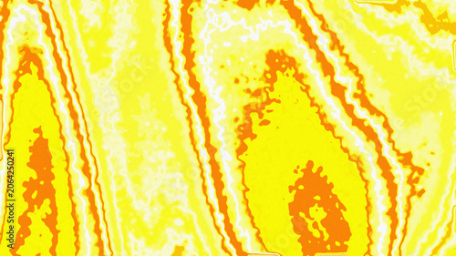 Abstract liquid marble textured background with vibrant yellow and orange waves and grainy effect, ideal for branding, creative packaging, digital art, and modern graphic design.
