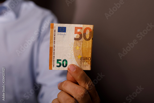 Close up view of a person h...