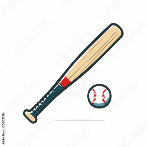 Baseball Bat and Ball Icon
