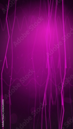 Abstract purple background with glowing lines and waves