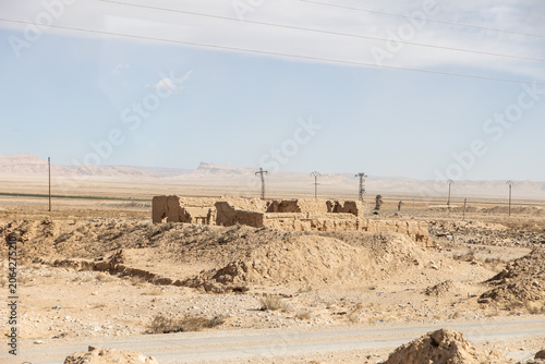 Photos Ancient Desert Ruins in Syrian Landscape
