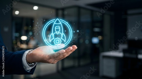 Customer Onboarding and User Activation Concept with Startup Growth Strategy, Employee Empowerment, Digital Transformation and Business Success