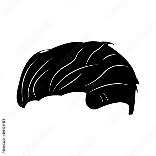 men's hair illustration design