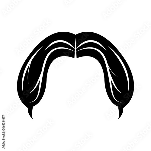 men's hair illustration design