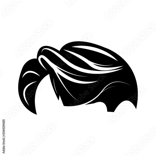 men's hair illustration design