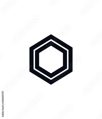 Hexagon shape design background