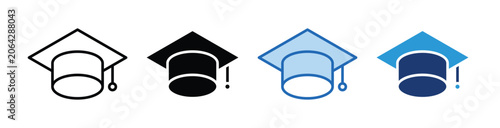 Education icon Collection With Multiple Styles