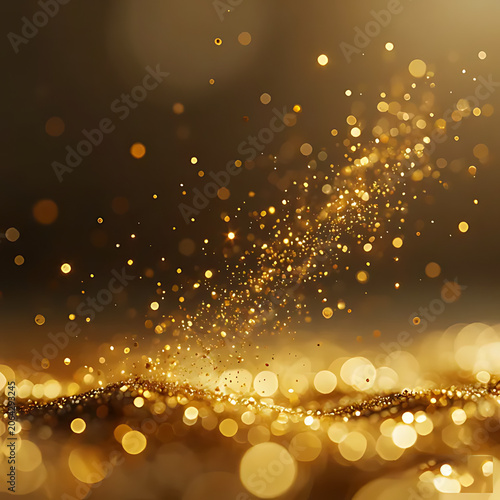 Floating gold dust