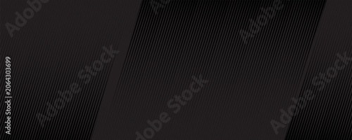 Black abstract background design. Modern wavy line pattern in monochrome colors. Premium stripe texture for banner, business backdrop