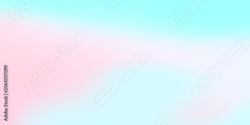 Soft pastel color gradient background blur with smooth transitions from light pink to cyan blue, abstract art design element