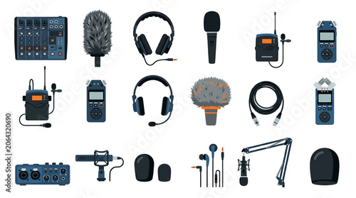 Professional audio recording equipment tools.